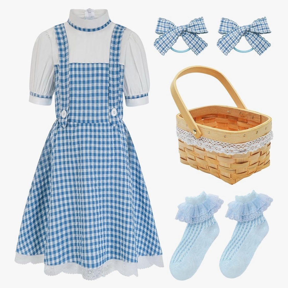 Dorothy Wizard of Oz costume with Accessories
